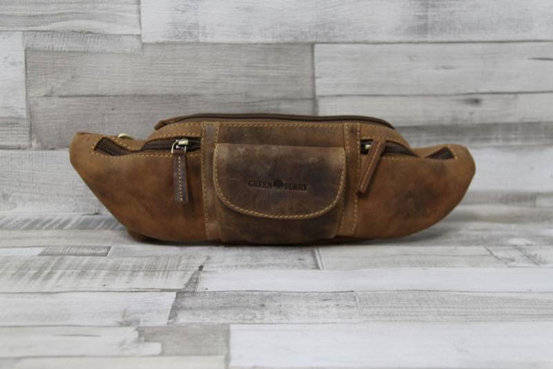 Greenburry Bauchtasche braune Greenburry Vintage Bauchtasche I, Fettleder von Greenburry