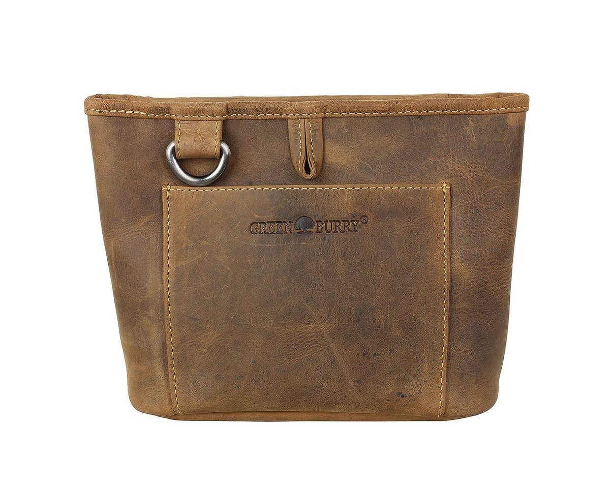 Greenburry Brustbeutel Vintage Leder Leckerlibeutel Futtertasche Futterbeutel 1603-25 von Greenburry