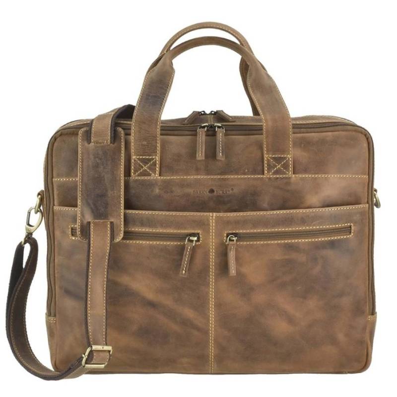 Businesstasche mit Notebookfach Vintage Leder | Greenburry.de 1572 von Greenburry