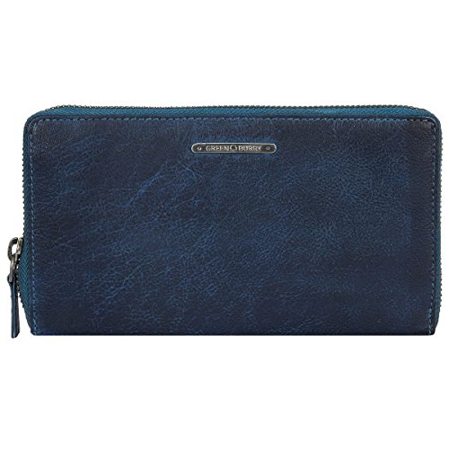 Greenburry Dirty Washed Damen Geldbörsen Petrol | 19x9,5x2 cm von Greenburry