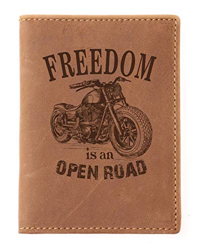 Greenburry Führerschein-Ausweis Mappe Kartenetui Leder Mappe Braun 12x9x1 cm von Greenburry