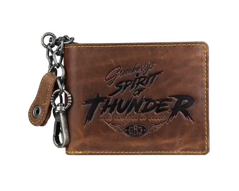 Greenburry Geldbörse Racing Collection Leder RFID Biker Geldbörse mit Kette 0844 von Greenburry