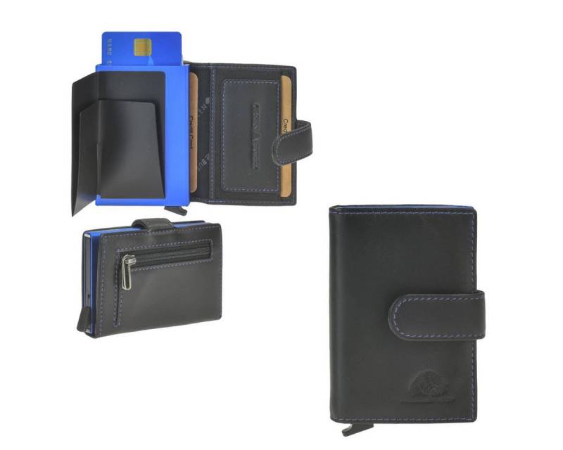 Greenburry Geldbörse "Royal Nappa" Kartenetui RFID Portemonnaie Mini Geldbörse Slim, Kartenbörse mit Münzfach, Card-Slider, Kartenetui mit RFID Schutz von Greenburry