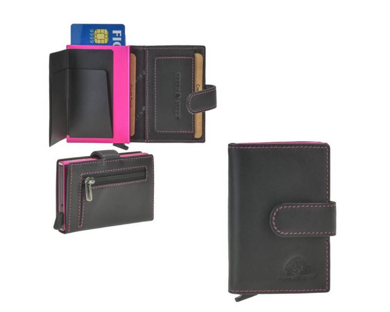 Greenburry Geldbörse "Royal Nappa" Kartenetui RFID Portemonnaie Mini Geldbörse Slim, Kartenbörse mit Münzfach, Card-Slider, Kartenetui mit RFID Schutz von Greenburry