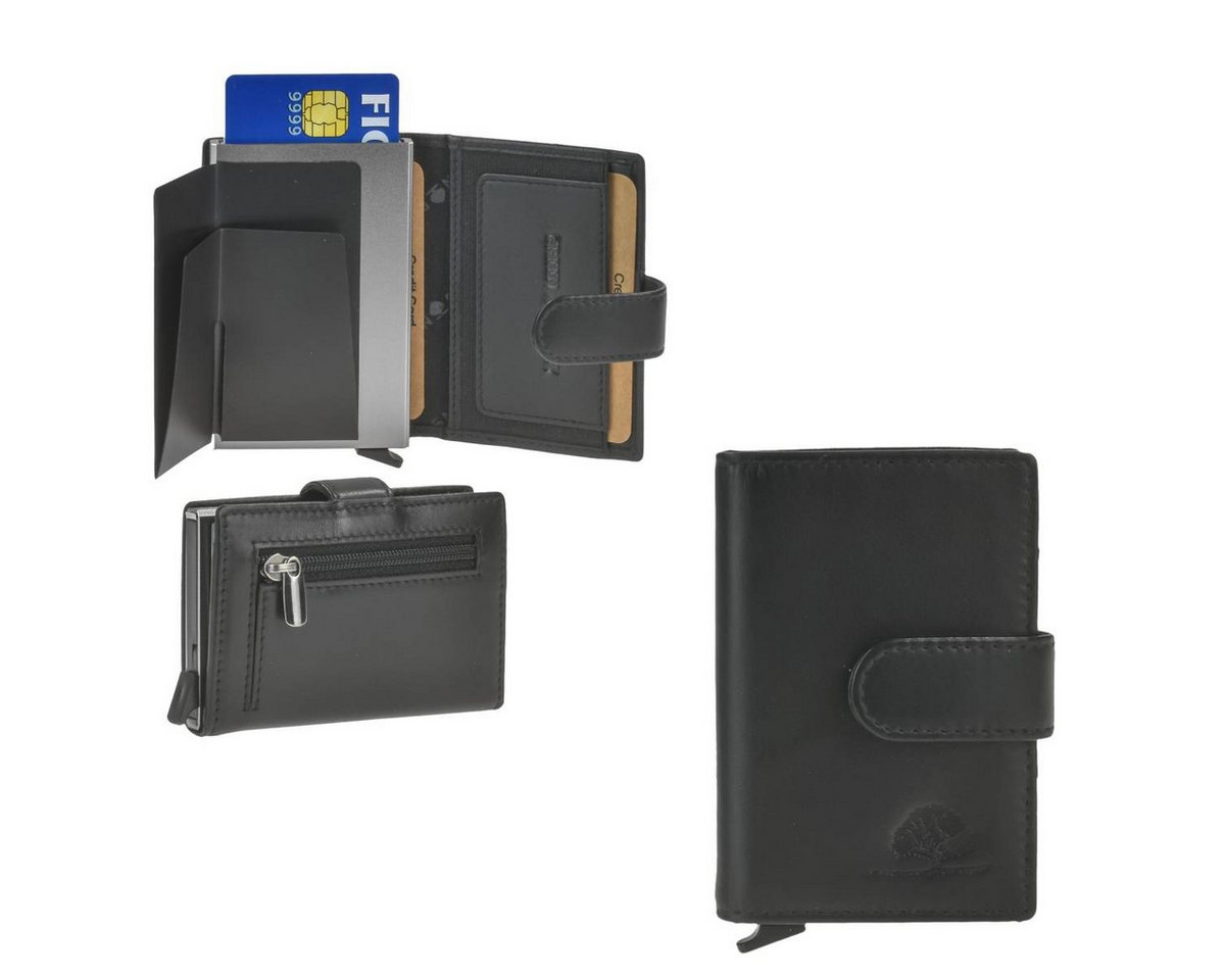 Greenburry Geldbörse "Royal Nappa" Kartenetui RFID Portemonnaie Mini Geldbörse Slim, Kartenbörse mit Münzfach, Card-Slider, Kartenetui mit RFID Schutz von Greenburry