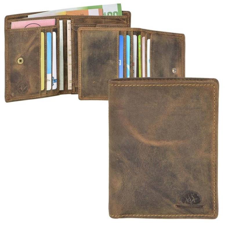 Greenburry Geldbörse Vintage (oA), Lederbörse, herausnehmbares Ausweisetui, Portemonnaie von Greenburry