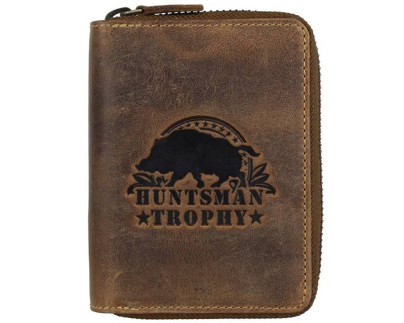 Greenburry Geldbörse Vintage Huntsman Trophy RFID Leder Reißverschluss Geldbörse 821A von Greenburry
