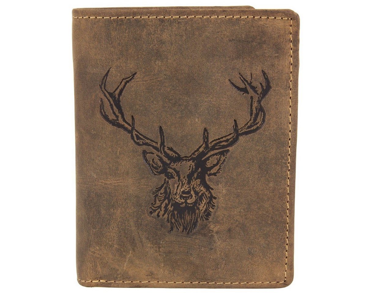 Greenburry Geldbörse Vintage Leder Geldbörse Portemonnaie 1701-RS von Greenburry