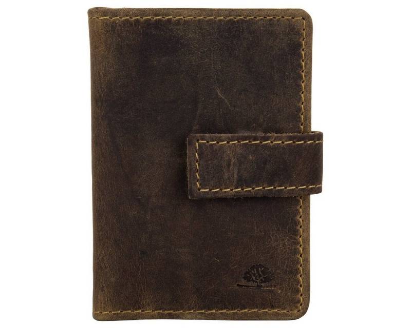 Greenburry Geldbörse Vintage Leder Kartenhalter Dollarclip Geldklammer RFID 1642 von Greenburry