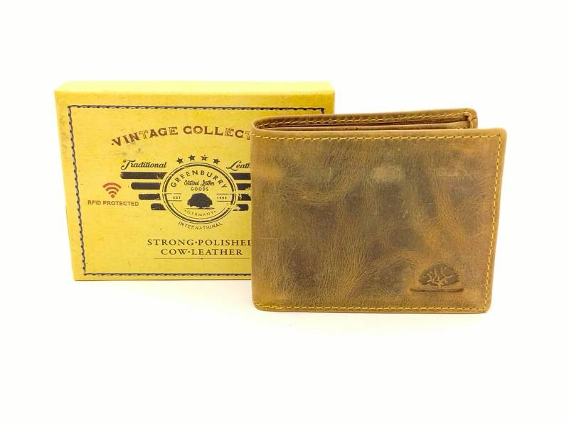 Greenburry Geldbörse Vintage RV- Scheintasche 2tlg. Leder von Greenburry