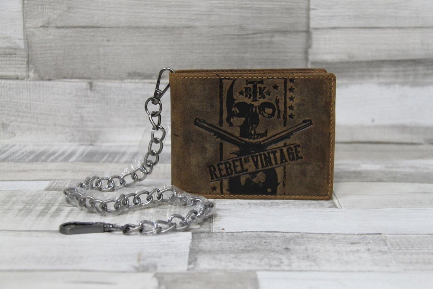 Greenburry Geldbörse Vintage Rebel-Skull wallet Scheintasche von Greenburry