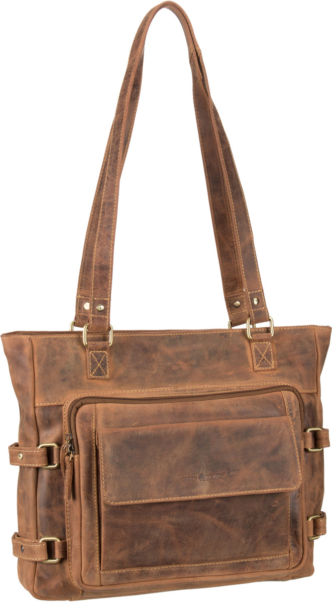 Greenburry Vintage 1635 Shopper  in Braun (8.5 Liter), Handtasche von Greenburry