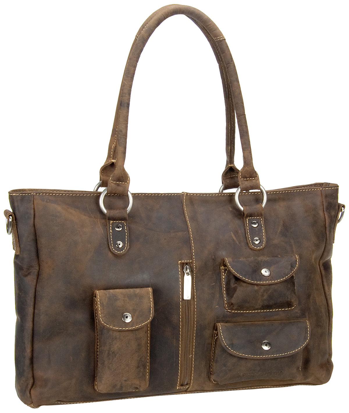 Greenburry Vintage Revival Vol.1 Shopper  in Braun (9.3 Liter), Handtasche von Greenburry