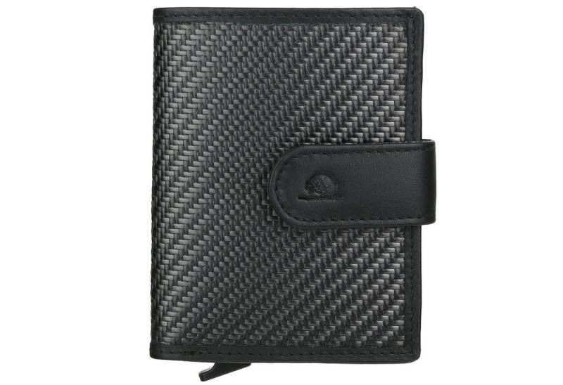 Greenburry Kartenetui RFID Leder Card-Slider Coin Carbon Nappa Kartenetui 1137-20 von Greenburry