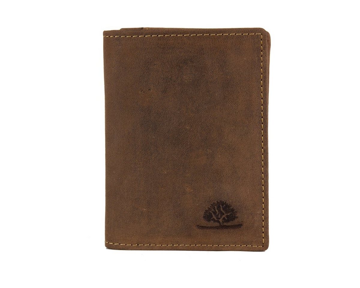 Greenburry Kartenetui RFID Vintage Leder Dokumentenmappe Kartenetui 1794B von Greenburry
