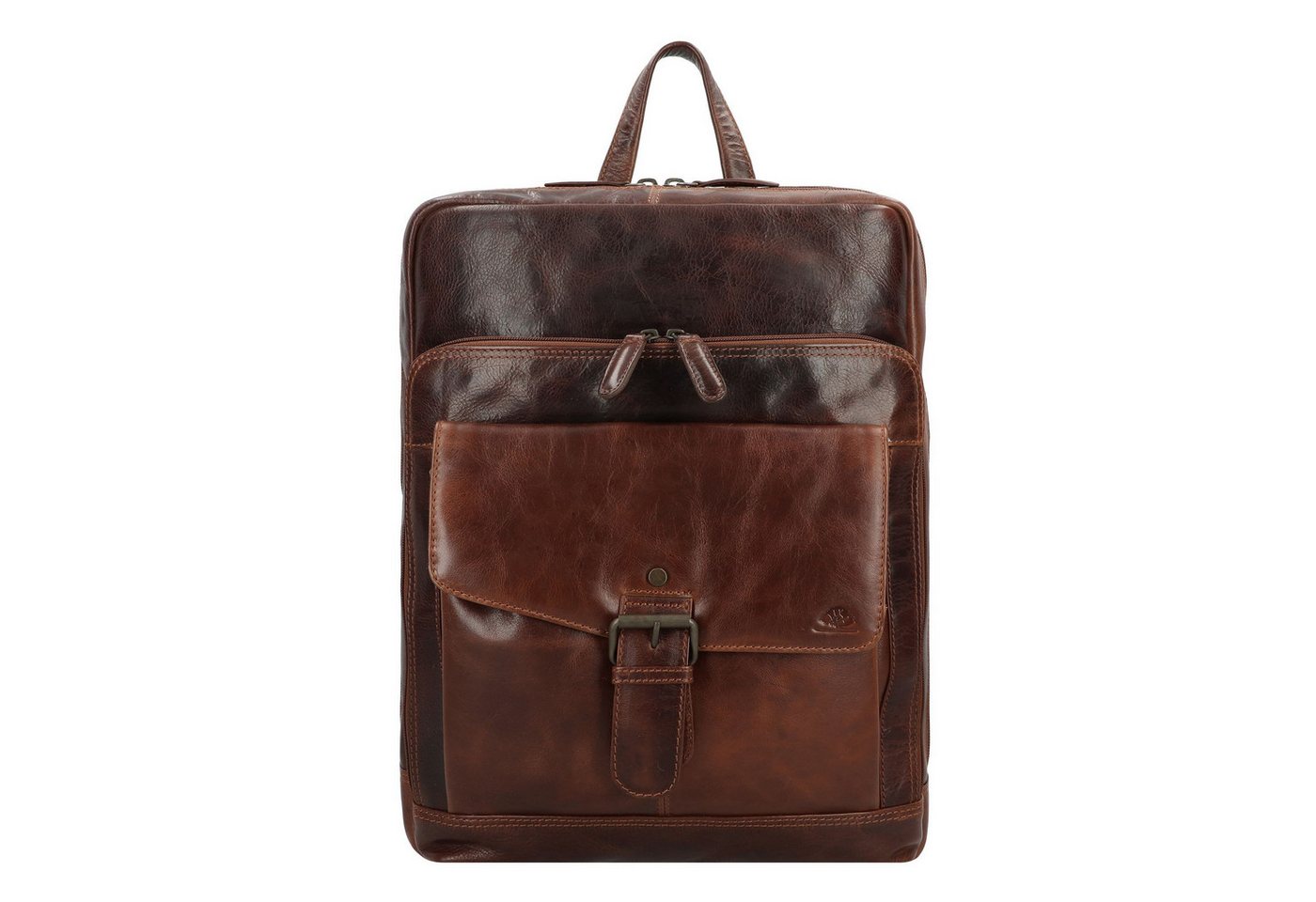 Greenburry Laptoprucksack Rugged, Leder von Greenburry