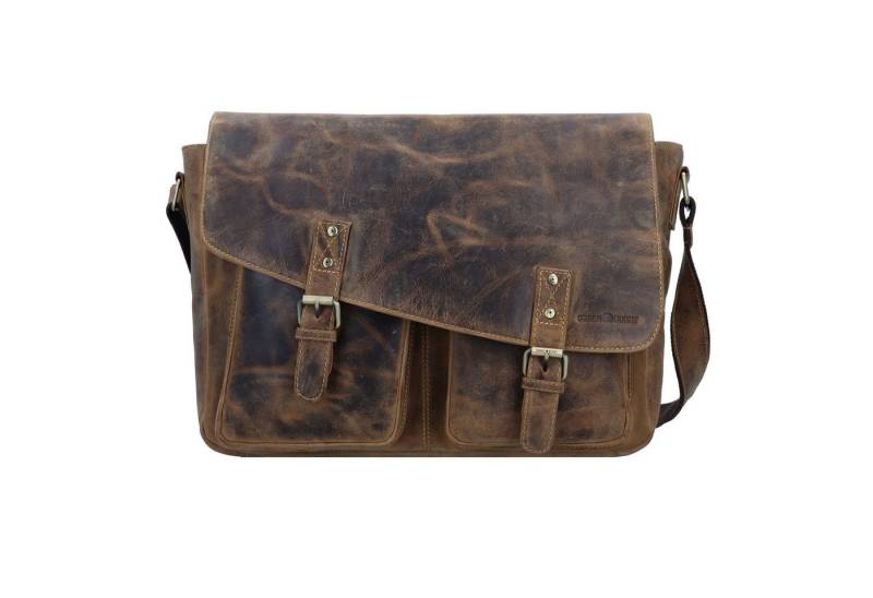 Greenburry Messenger Bag Vintage, Leder von Greenburry
