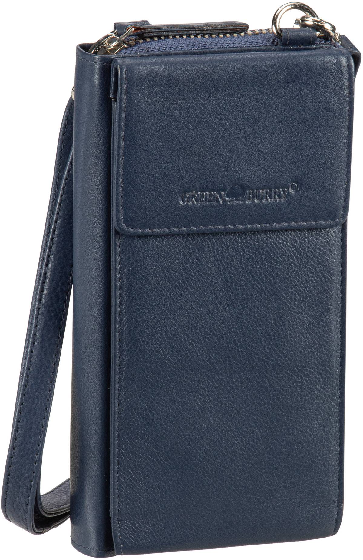 Greenburry Nappa 1569  in Navy (0.8 Liter), Umhängetasche von Greenburry