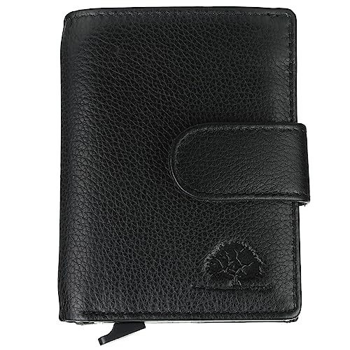 Greenburry RFID Leder Card-Slider Kings Nappa Kartenetui Kreditkartenetui 1150, Farbe:Black von Greenburry