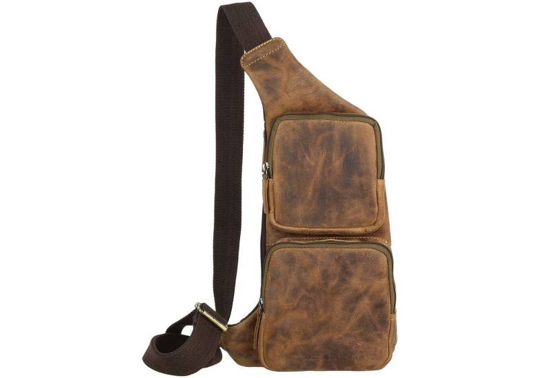 Greenburry Rucksack Vintage Body Crossover Bag Leder Rucksack Backpack 1543-25 von Greenburry