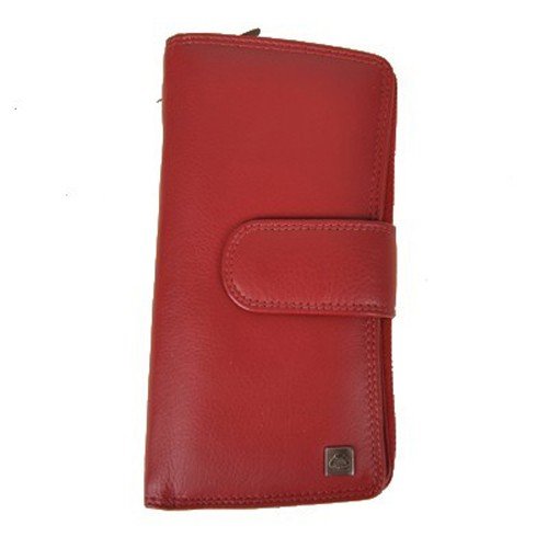 Greenburry SPONGY NAPPA 970-26 Red Leder - große Damenbörse Geldbörse von Greenburry