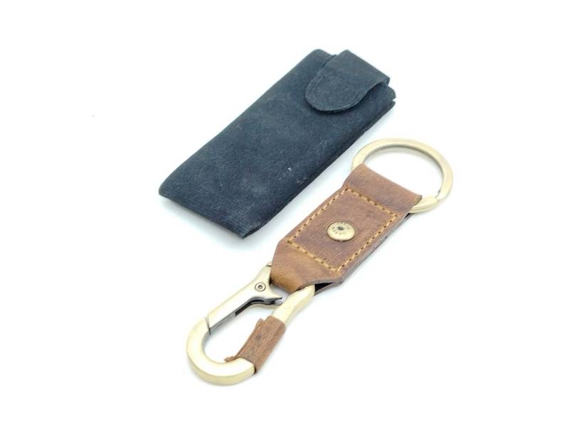 Greenburry Schlüsselanhänger Vintage Schlüsselkarabiner Leder Schlüsselanhänger Haken von Greenburry