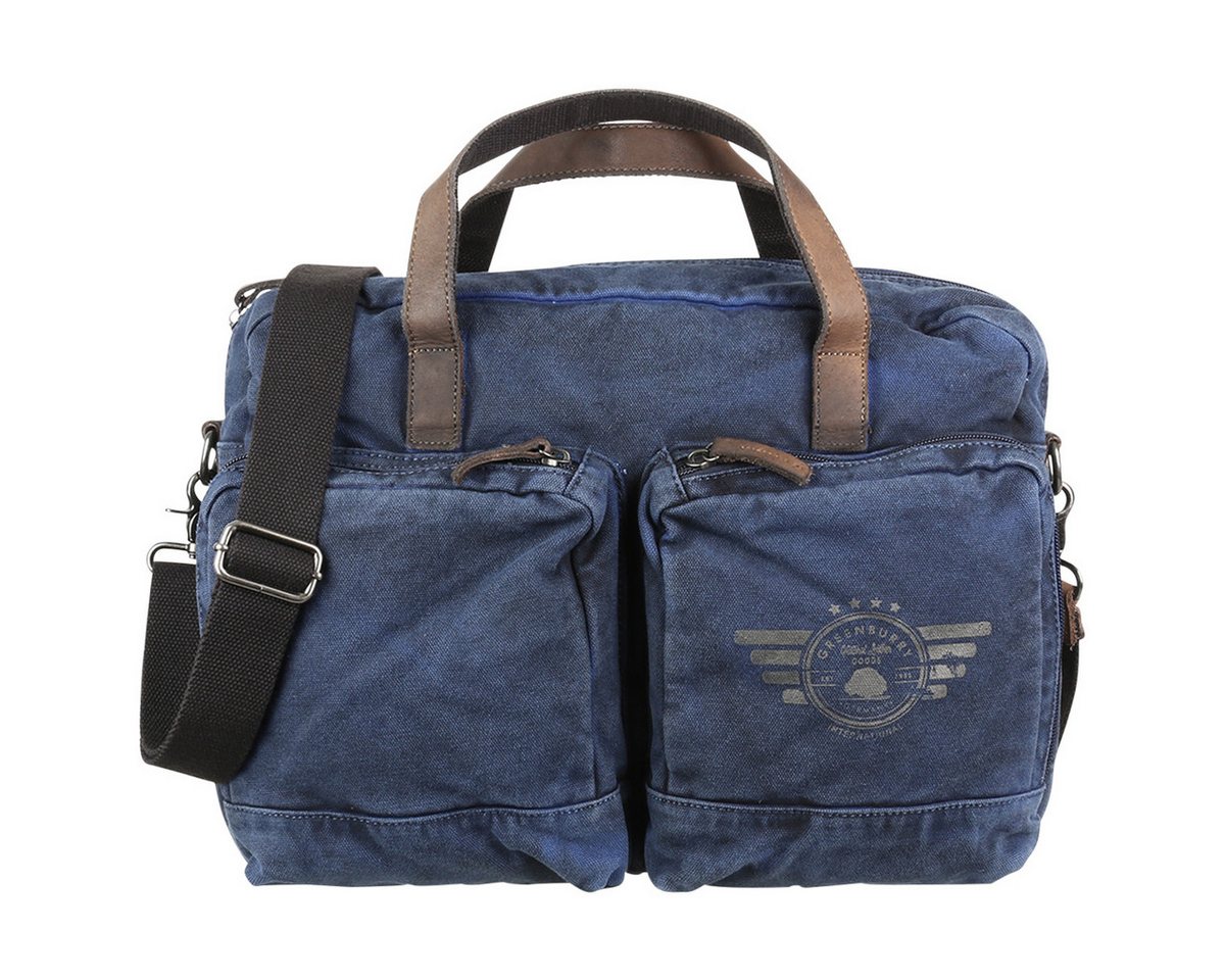 Greenburry Umhängetasche Aviator Businiss Bag blue Schultertasche Umhängetasche 5893 von Greenburry