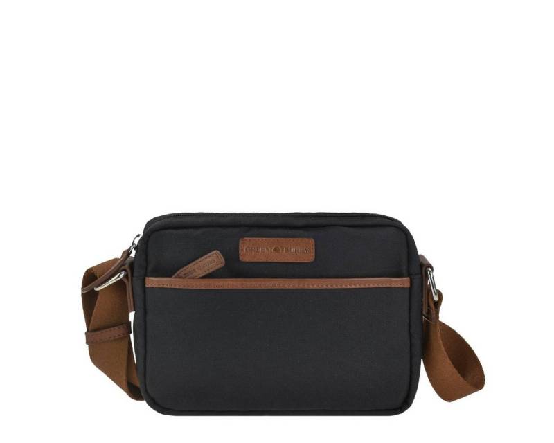 Greenburry Umhängetasche "Madeleine" Nylon Crossbag 24x16cm kleine Crossover Tasche, leicht, kompakt, praktisch, langer Gurt, schwarz von Greenburry