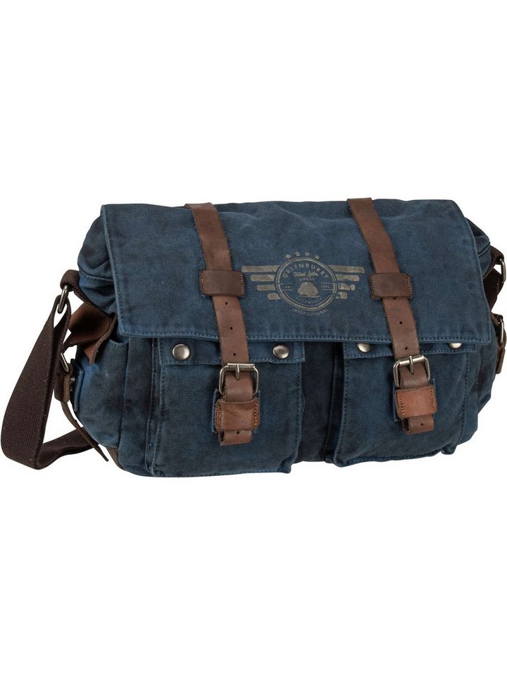 Greenburry Umhängetasche Vintage Aviator 5898 Messenger Bag Blue Edition, Messenger Bag von Greenburry