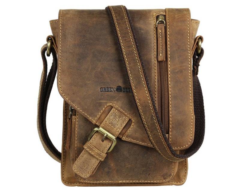 Greenburry Umhängetasche Vintage Leder Crossover Bag Umhängetasche Schultertasche 1712-25 von Greenburry