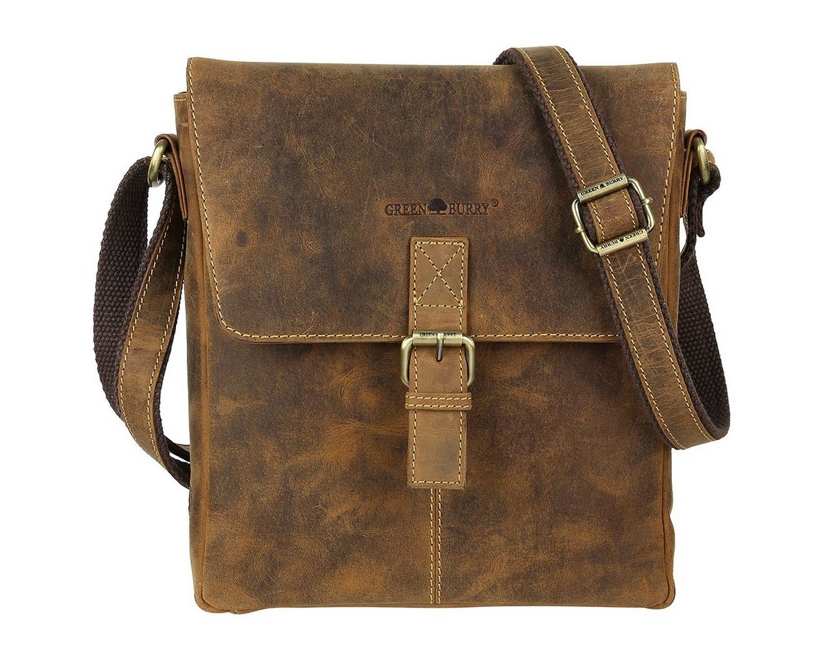 Greenburry Umhängetasche Vintage Leder Umhängetasche Crossbag Schultertasche BV-1930-25 von Greenburry