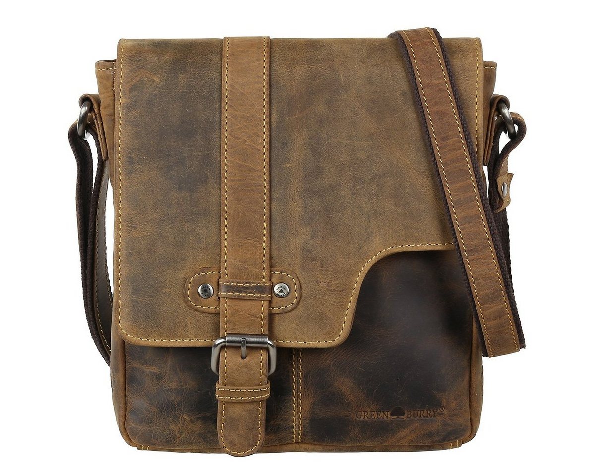 Greenburry Umhängetasche Vintage Leder Umhängetasche Schultertasche 1650/5-25 von Greenburry