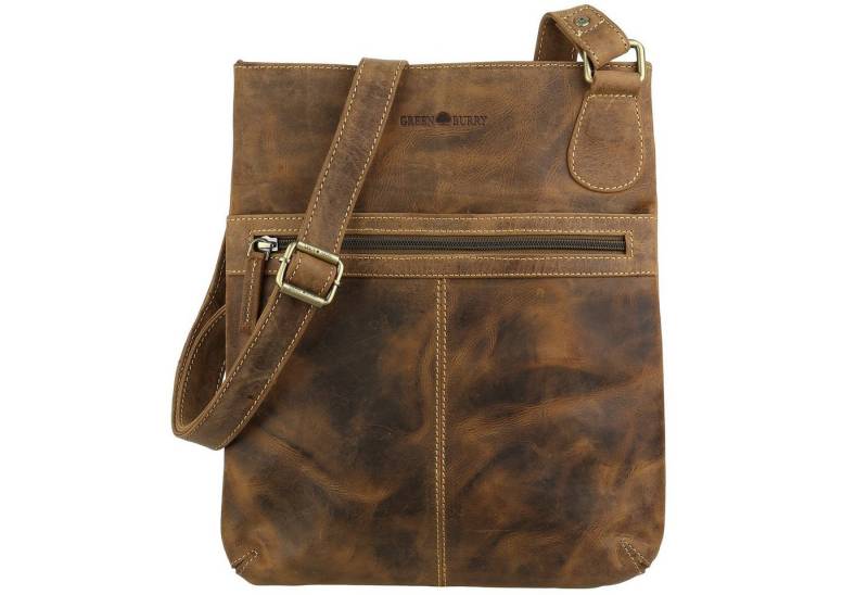 Greenburry Umhängetasche Vintage Leder Umhängetasche Schultertasche Crossbag 1566-25 von Greenburry