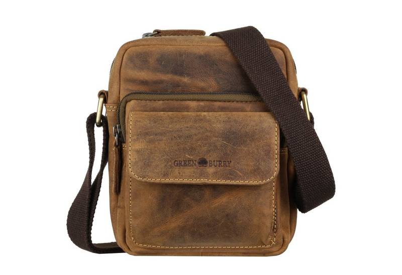 Greenburry Umhängetasche Vintage kleine Leder Crossover Bag Umhängetasche 1542-25 von Greenburry