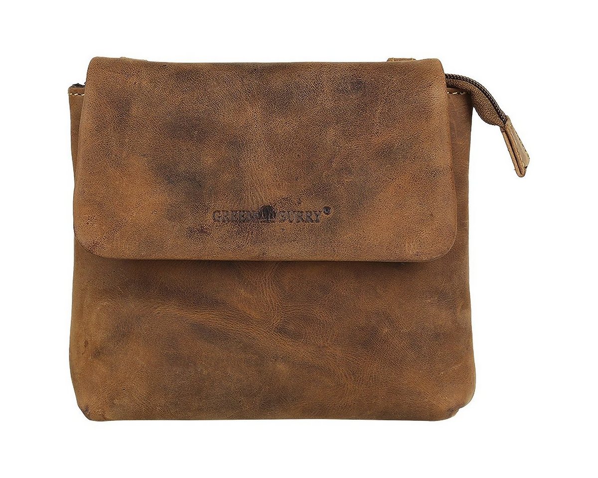 Greenburry Umhängetasche Vintage kleine Leder Umhängetasche Schultertasche 1583-25 von Greenburry