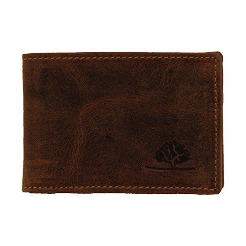 Greenburry Vintage 1659-25 Leder Minibörse Geldbörse Portemonnaie antikbraun - by ModaStore de von Greenburry