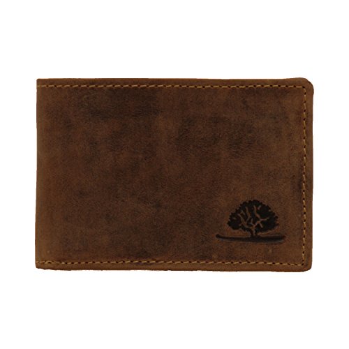 Greenburry Vintage 1660-25 Leder Minibörse Geldbörse Scheinbörse antikbraun - by ModaStore de von Greenburry