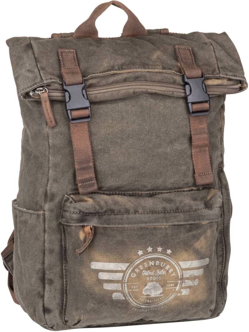 Greenburry Vintage Aviator Explorer No. 1 5891  in Oliv (20.1 Liter), Rucksack / Backpack von Greenburry