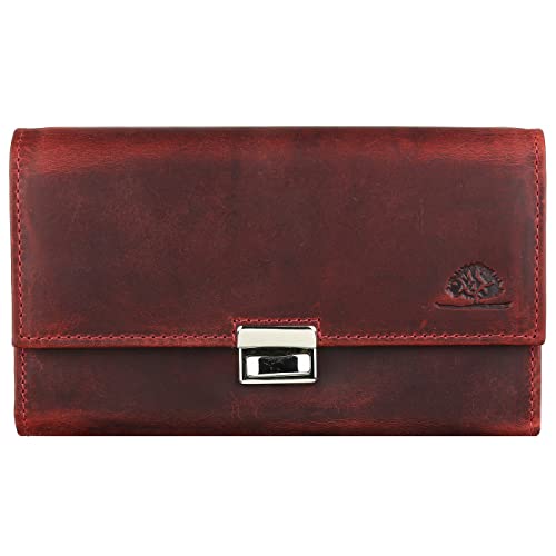 Greenburry Vintage Kellnerbörse Leder rusty red von Greenburry