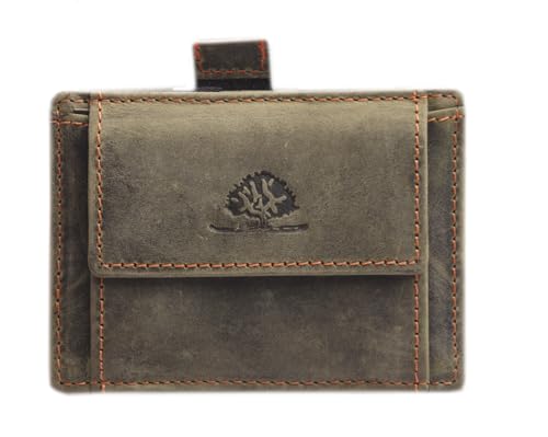 Greenburry Geldbörse Vintage Magic Wallet coinpocket RFID Bottle Green von Greenburry