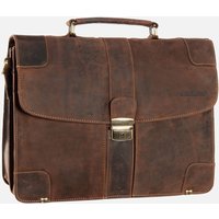 Greenburry  - Vintage Mappe 2tlg. Sattelbraun - Aktentasche  , 13.2 l von Greenburry