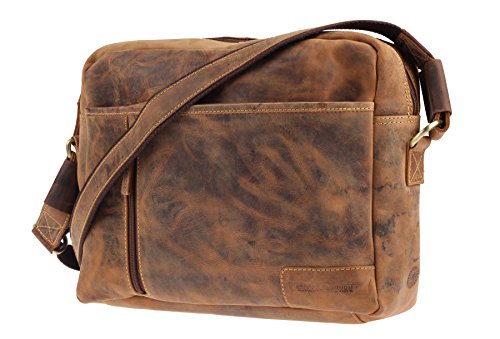 Greenburry Vintage Umhängetasche Braun 42x28x16 cm von Greenburry