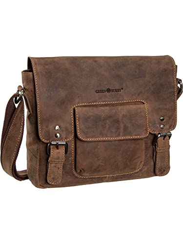 Greenburry Vintage Revival Schultertasche Leder Überschlagtasche braun | 24x29x6cm Greenburry Vintage Revival Schultertasche Leder Überschlagtasche braun | 24x29x6cm von Greenburry