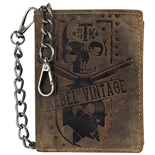 Greenburry Billy The Kid Lederbörse Herren Geldbörse Braun 8x11x2 cm von Greenburry