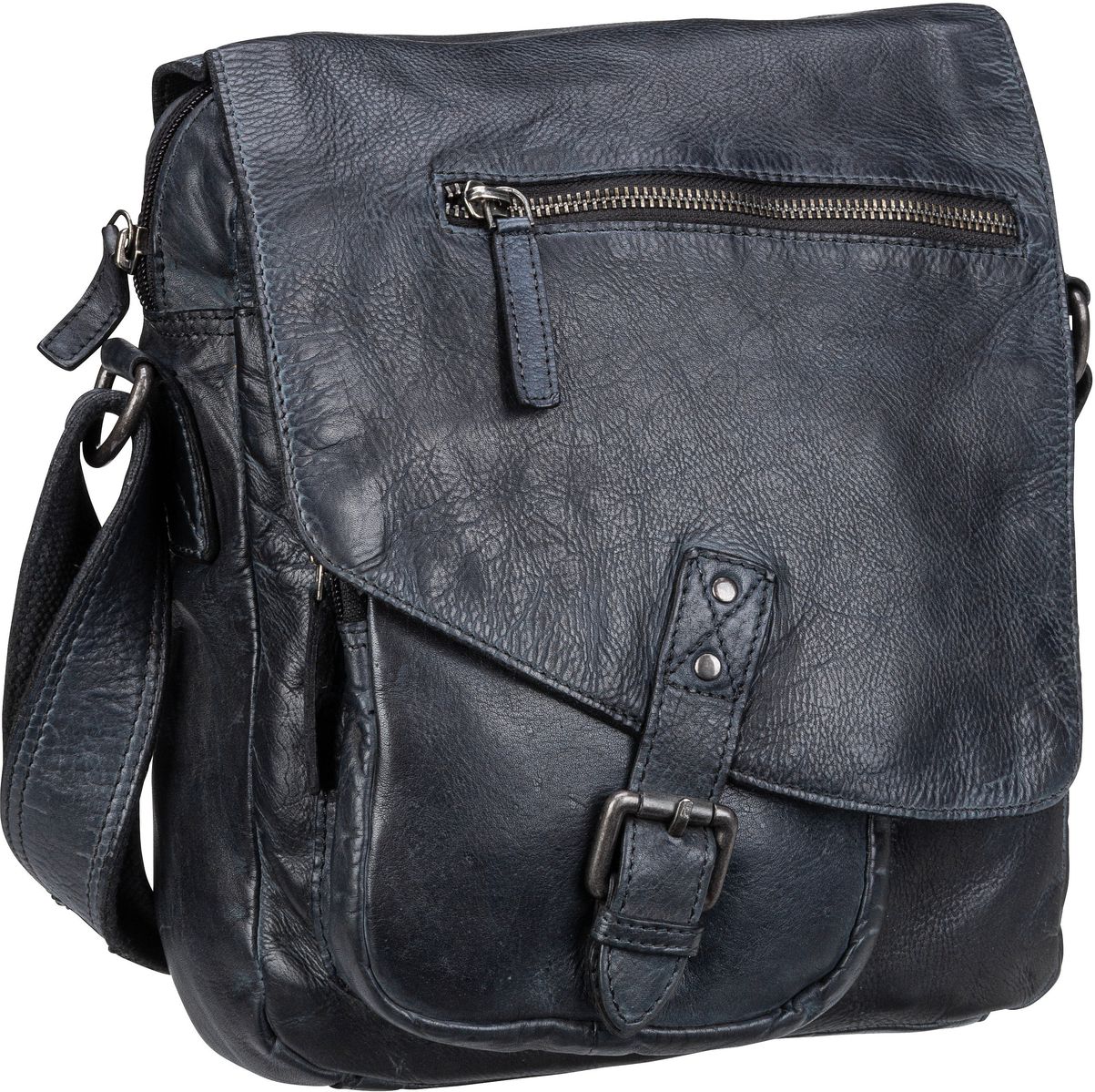 Greenburry Vintage Washed 2917  in Schwarz (8.1 Liter), Umhängetasche von Greenburry