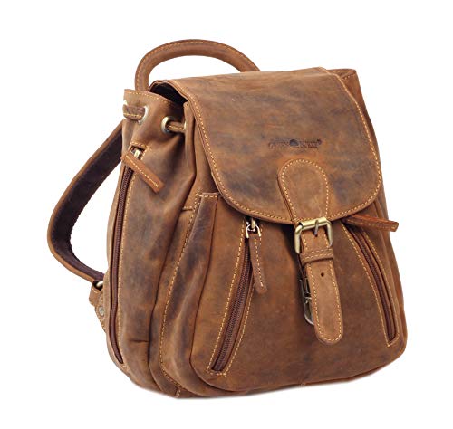 Greenburry Wanderrucksack Tasche Ledertasche Rucksack 28x28x12cm von Greenburry