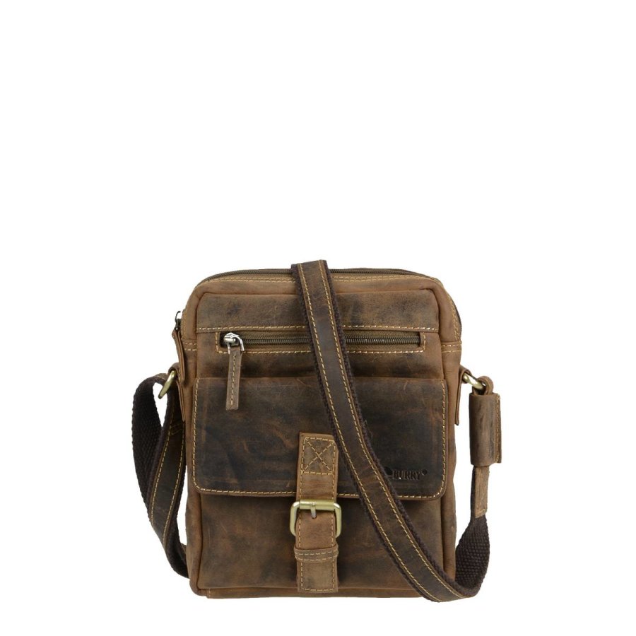 Herrentasche Leder 19x24cm Vintage | Greenburry.de 1663-25 von Greenburry