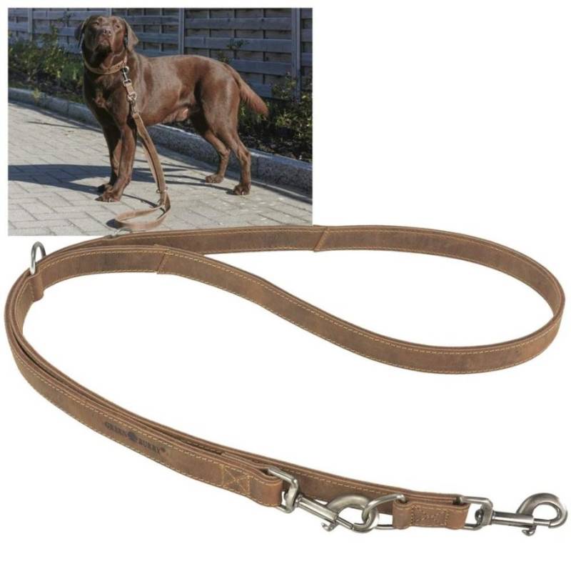 Hundeleinen Leder 190cm "Vintage" antikbraun 1602-25 | Greenburry,de von Greenburry