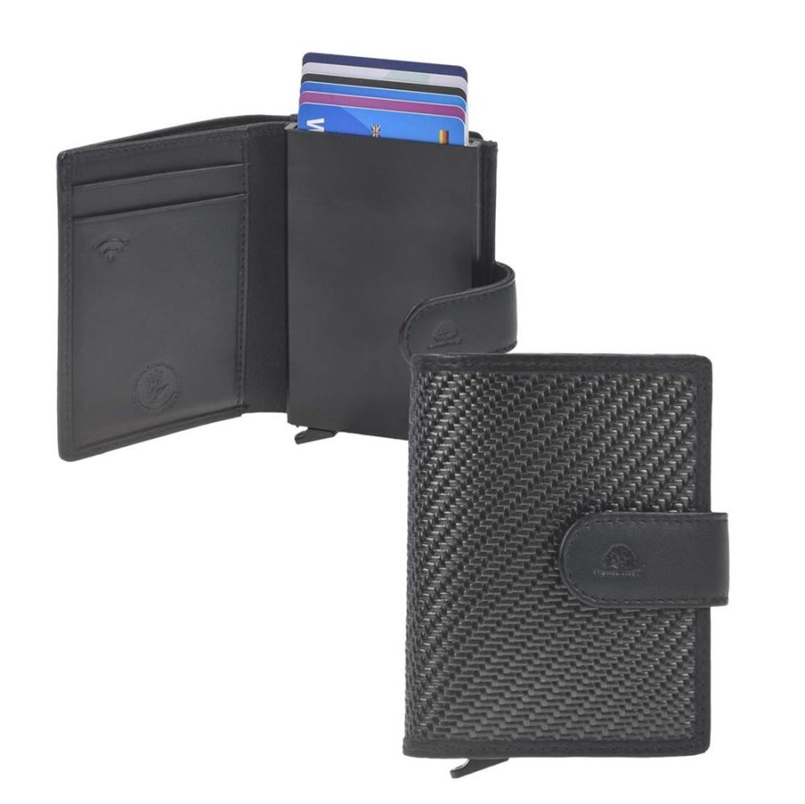 Karten Portemonnaie Herren mit Münzfach und Scheinfach "Carbon Nappa" schwarz | Greenburry.de 1137 Karten Portemonnaie Herren mit Münzfach und Scheinfach "Carbon Nappa" schwarz | Greenburry.de 1137 von Greenburry