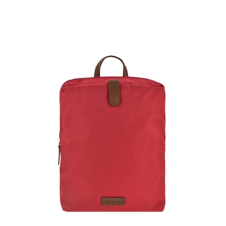 Rucksack Nylon 26x30cm "Eva" rot von Greenburry